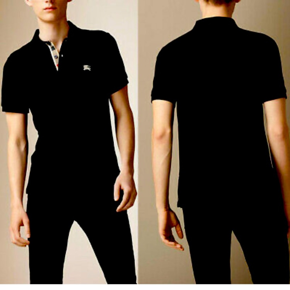 Black Burberry Polo